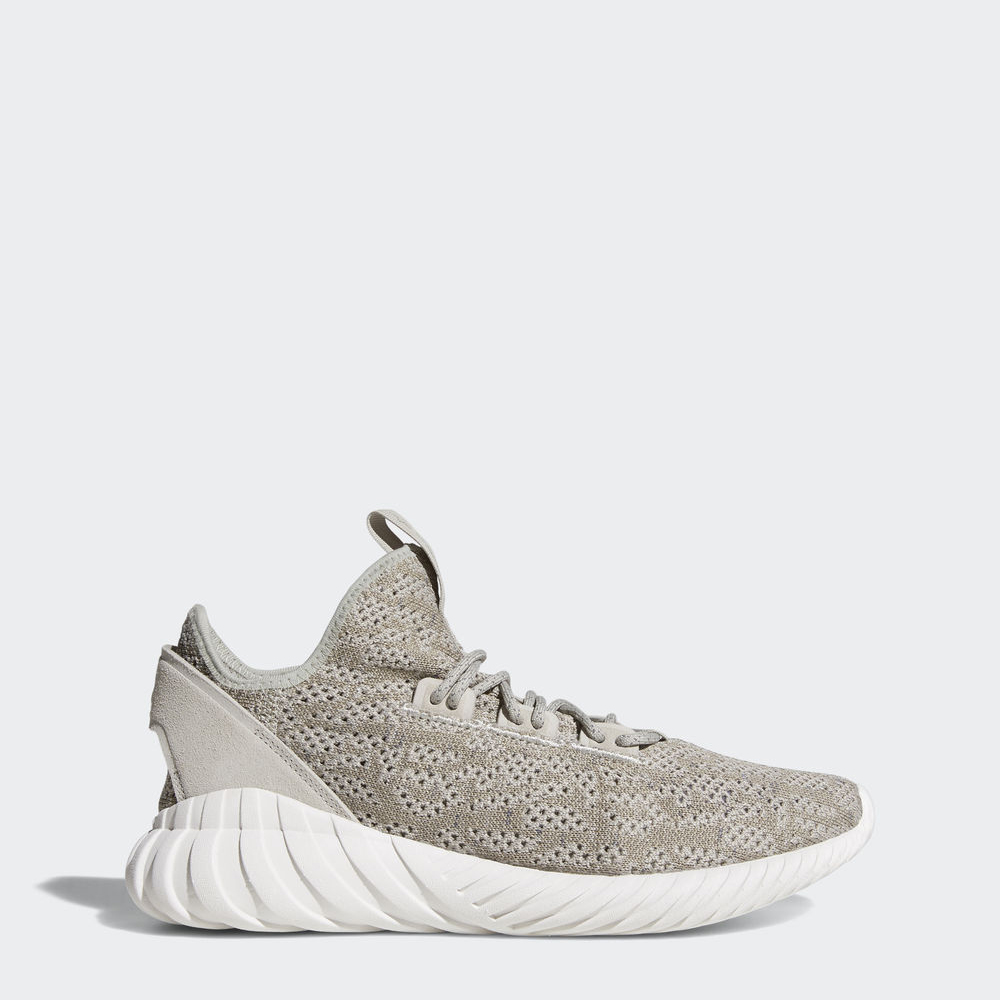 Adidas Tubular Doom Sock Primeknit - Originals γυναικεια - Ασπρα,Μέγεθος: EU 36 – 54 2/3 (722OCIAW)